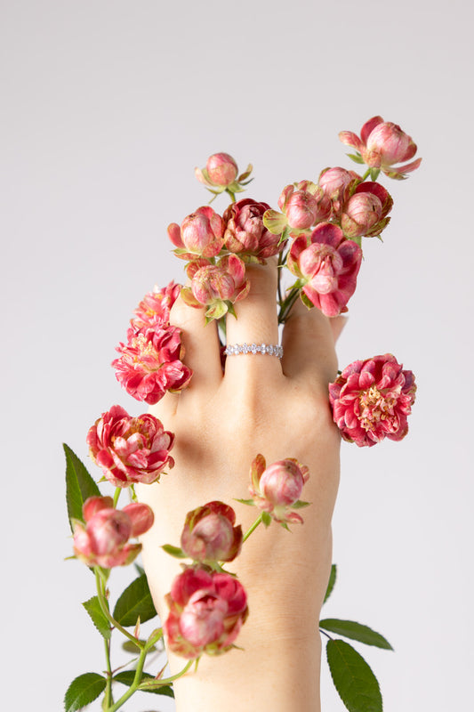 Princess-Half Eternity Ring